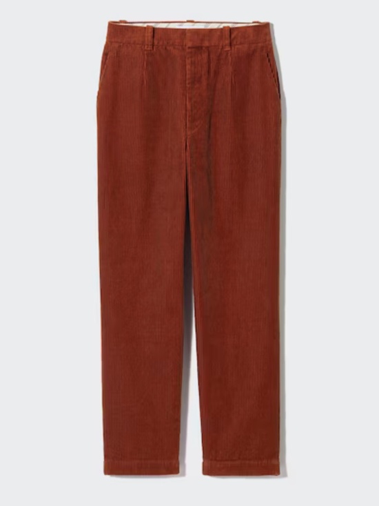 NWT UNIQLO INES DE LA FRESSANGE CORDUROY TAPERED ANKLE PANTS. NEW - Picture 12 of 13